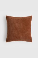 Textura Ribbed velvet cushion case printed