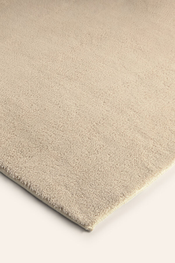 Calma House Washable rug with soft beige pile apolo brown