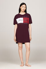 Tommy Jeans Vestido T-shirt castanho