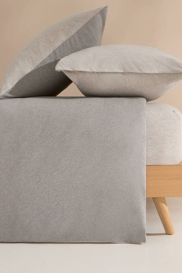 Textura Jersey-knit duvet cover. For a 135-150 cm bed. grey