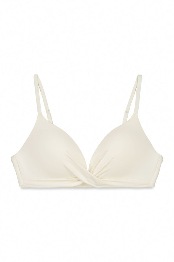 Women'secret Beli ukr&scaron;ten push-up gornji deo bikinija Bež