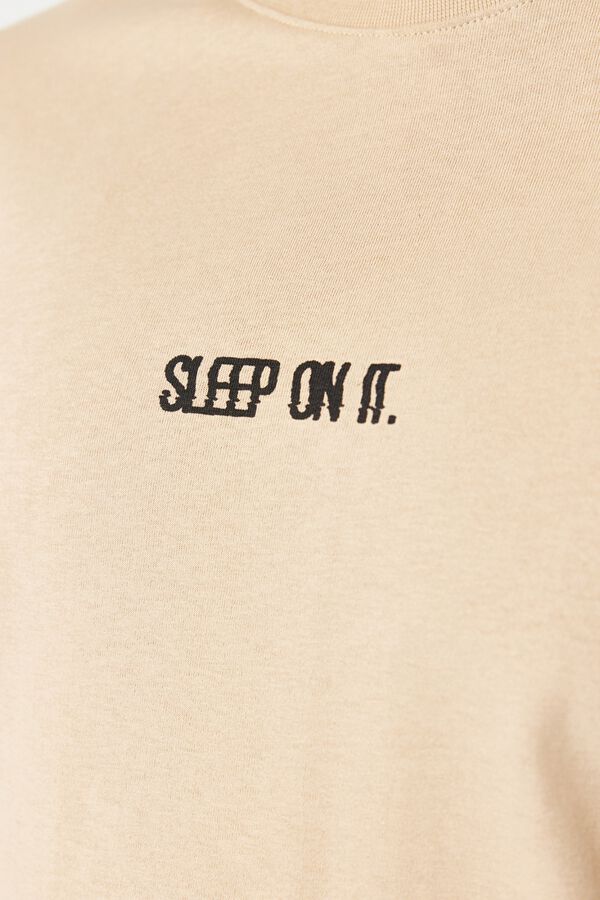 Trendyol Plain short pyjamas set brown