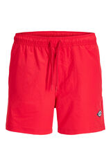 Jack & Jones Ba&ntilde;ador b&aacute;sico liso logo rojo