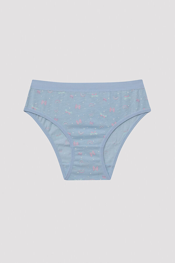 Womensecret Girls' butterfly patterned 5 pack  Slip Panties rávasalt mintás