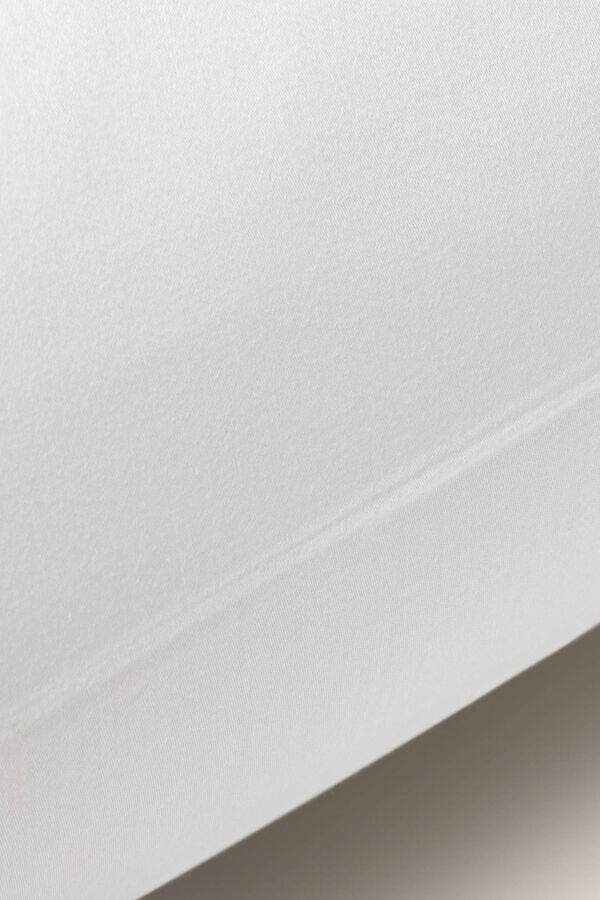 Womensecret Kissenbezug Baumwollsatin 55 x 55 cm. Weiß