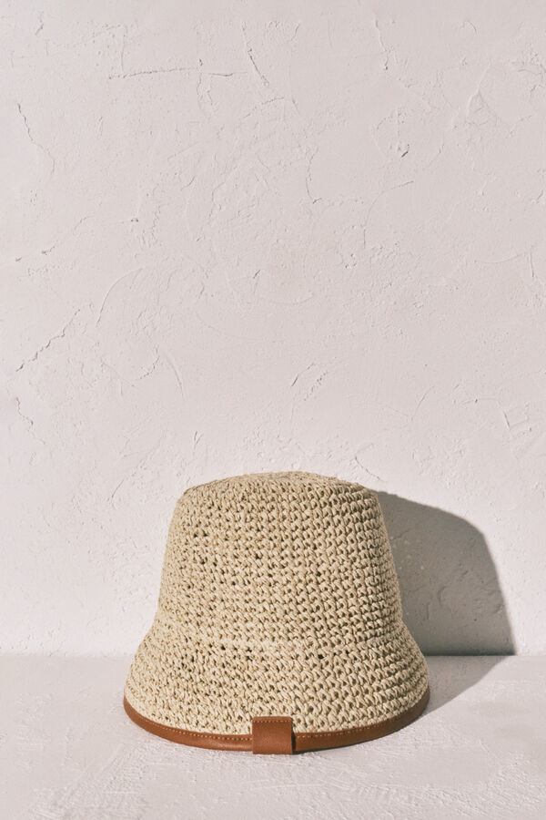 Women'secret Sombrero bucket beige nude