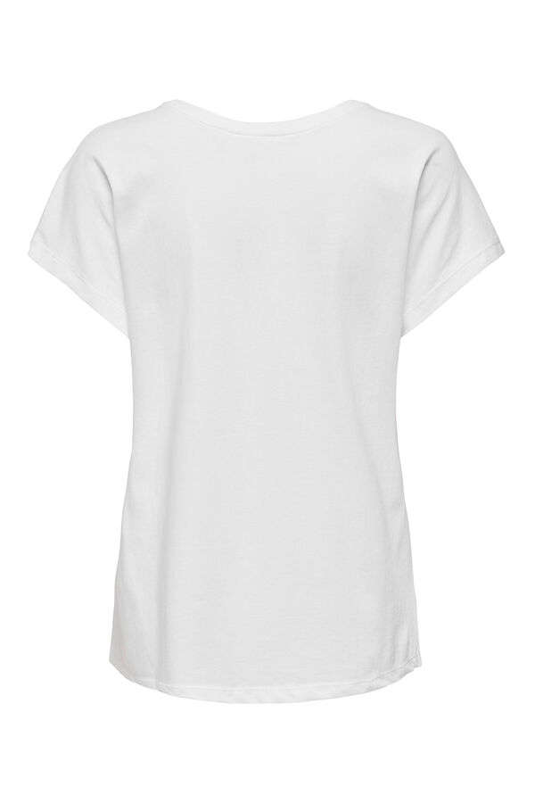 Womensecret Camiseta estampada blanco