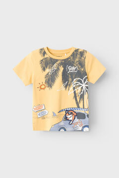 Womensecret Camiseta niño manga corta Surf amarillo