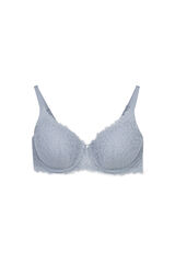 Women'secret Blue lace padded balconette bra BEAUTIFUL blue