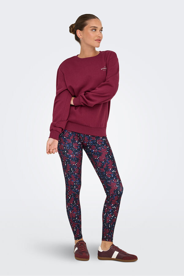 Only Play Sudadera cuello redondo morado/lila