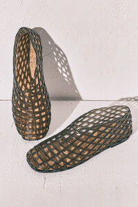 Women'secret Sandales jelly effet r&eacute;sille noires