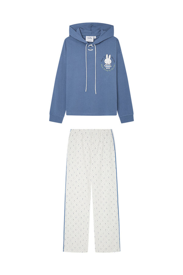 Womensecret 100% cotton Miffy hoodie pyjamas blue