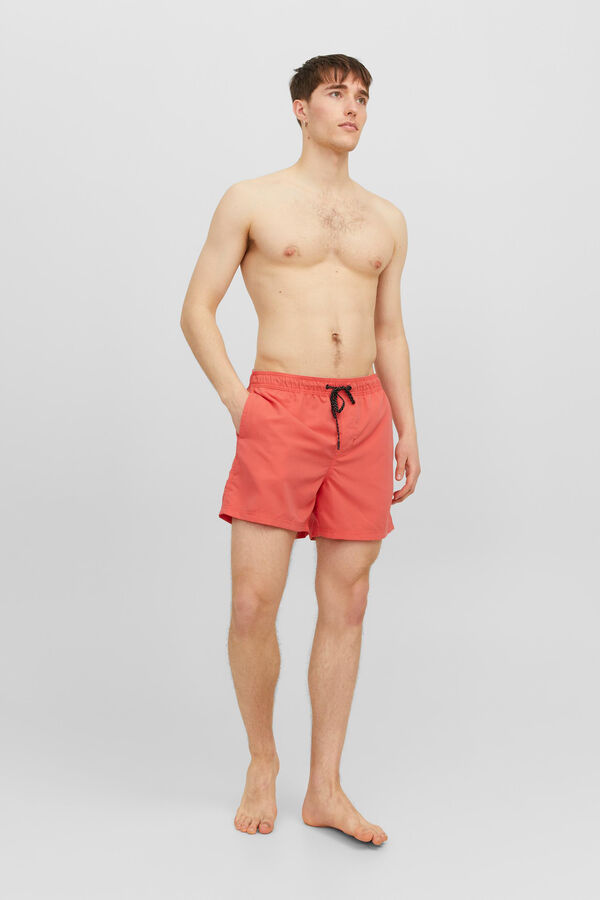 Jack & Jones Ba&ntilde;ador liso rojo
