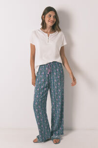 Women'secret Long viscose flower print trouser