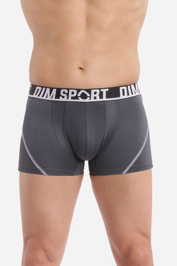 DIM Pack de 3 boxers de deporte de microfibra con malla transpirable DIM negro