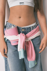 HI&BYE Pink logo thermos mug pink