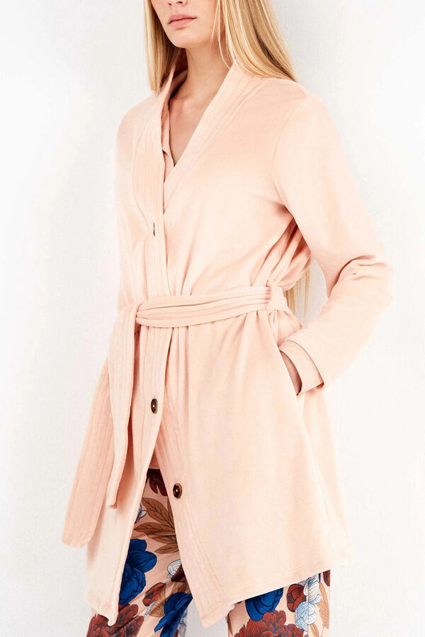 Gisela Robe fabric fleece Roze