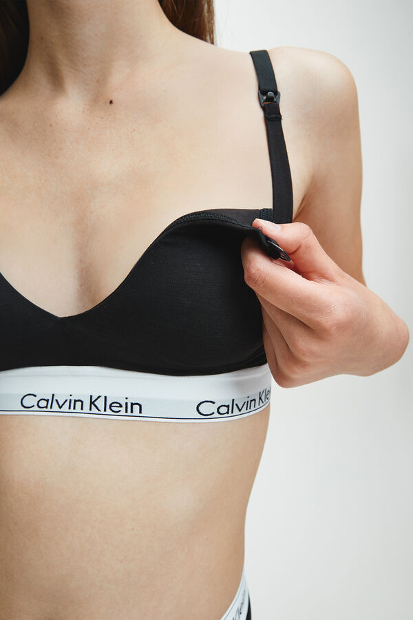 Womensecret Top de maternidad algodón con cinturilla de Calvin Klein negro