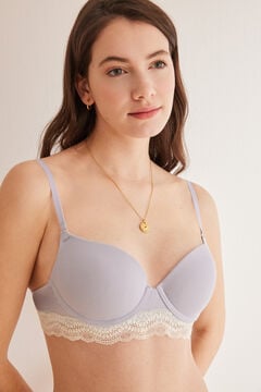 Womensecret GORGEOUS Lilac cotton push-up bra pink