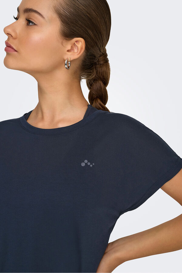 Only Play Camiseta manga corta deportiva azul