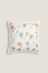 Womensecret Floral embroidery cushion cover with fringing rávasalt mintás
