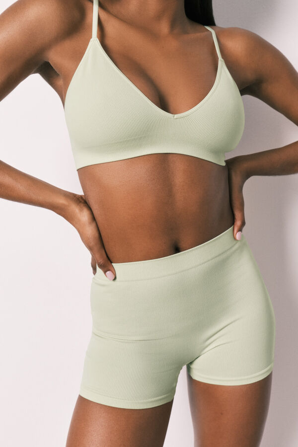 Women'secret Boxer sin costuras verde verde