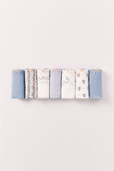 Women'secret Multicoloured cotton mixed print 7-pack Brazilian panties printed