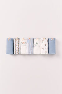 Women'secret Pack 7 bragas brasile&ntilde;as algod&oacute;n mix estampado