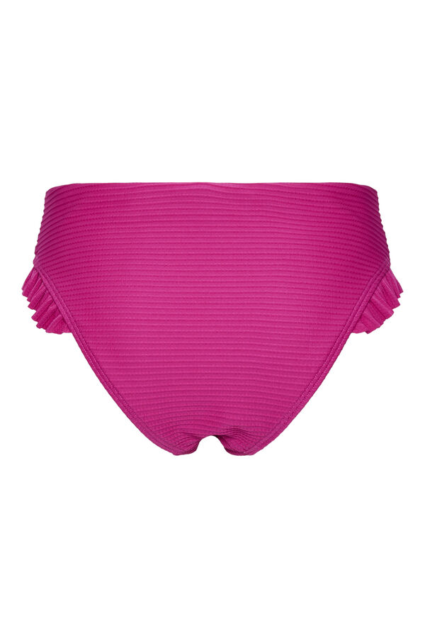 Womensecret High waist bikini bottoms with ruffle details at the sides. rózsaszín