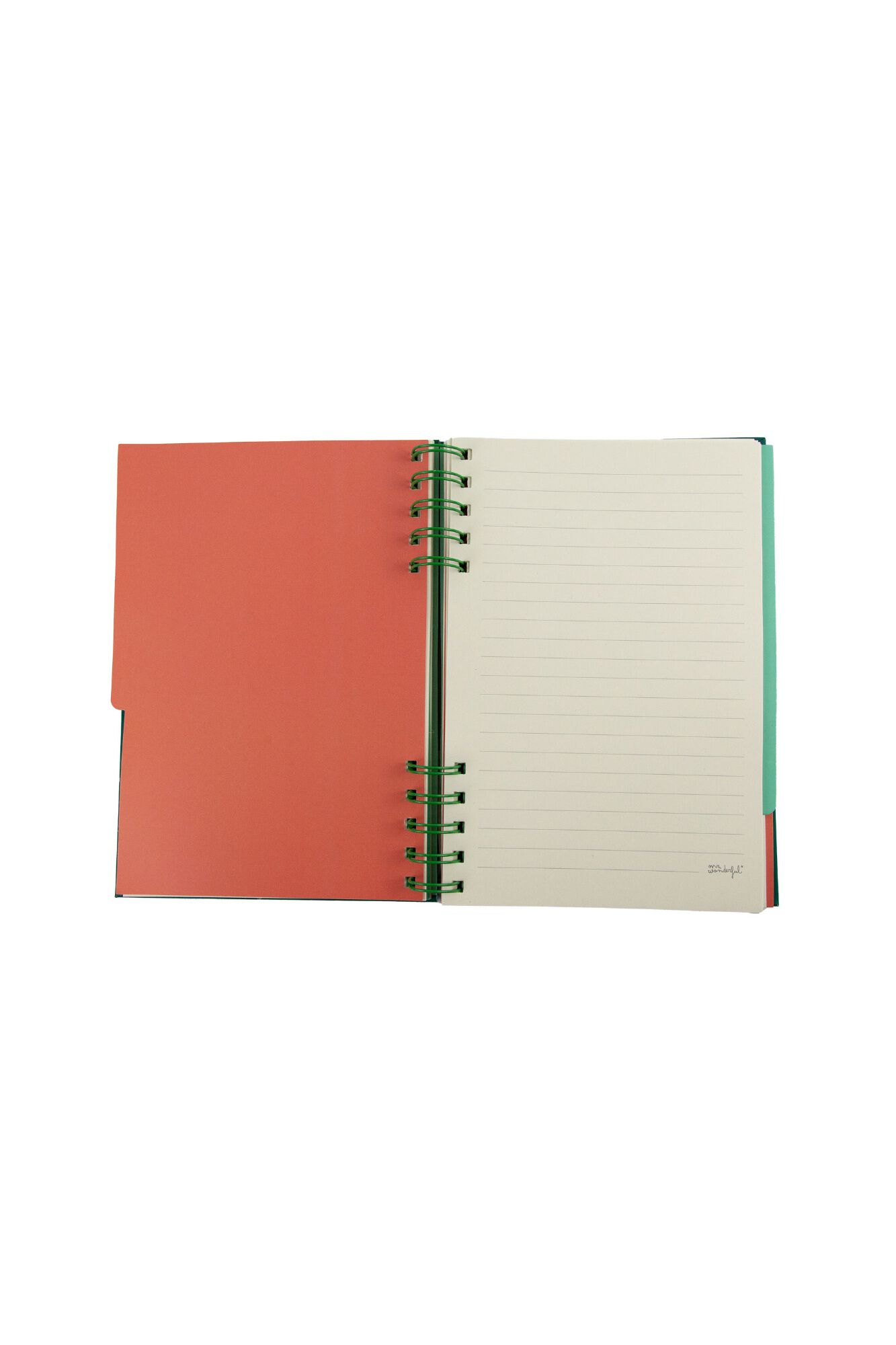 Mr Wonderful A5 notebook with fold-out tabbed dividers - I define myself