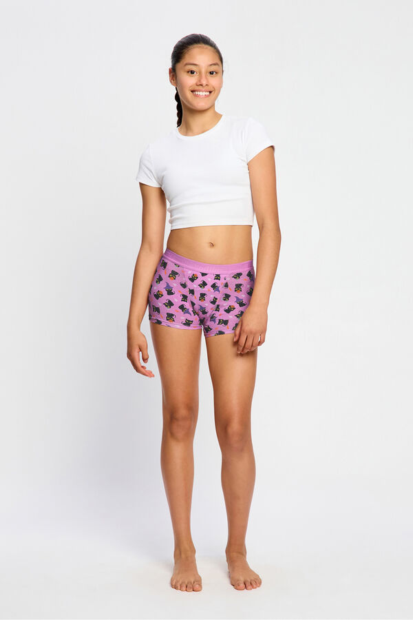 Modibodi Short Menstrual Teen Algod&oacute;n Org&aacute;nico Flujo S&uacute;per Pink rosa