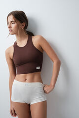 Women'secret Brown cup tank top nude