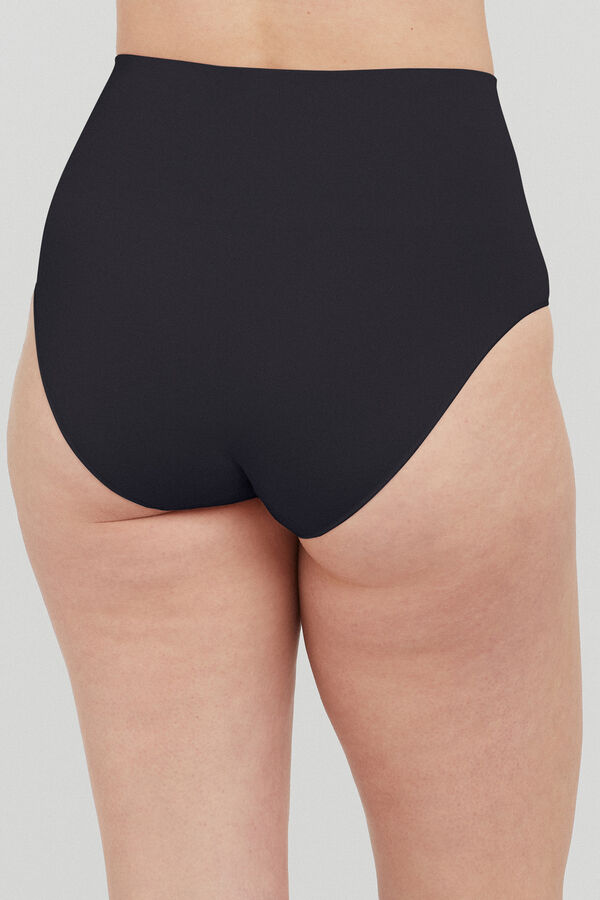 Womensecret High waist recycled nylon shaping panty noir