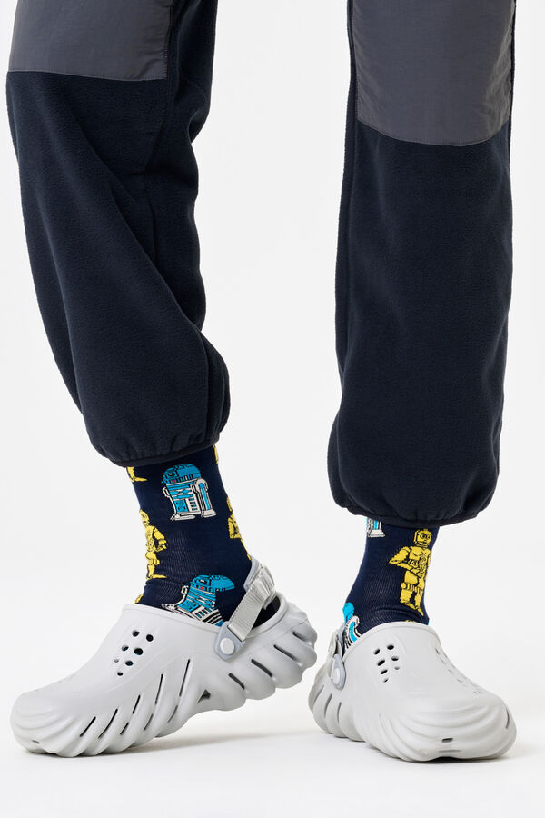 Happy Socks Unisex Star Wars&trade; R2D2 & C3PO Socks blue