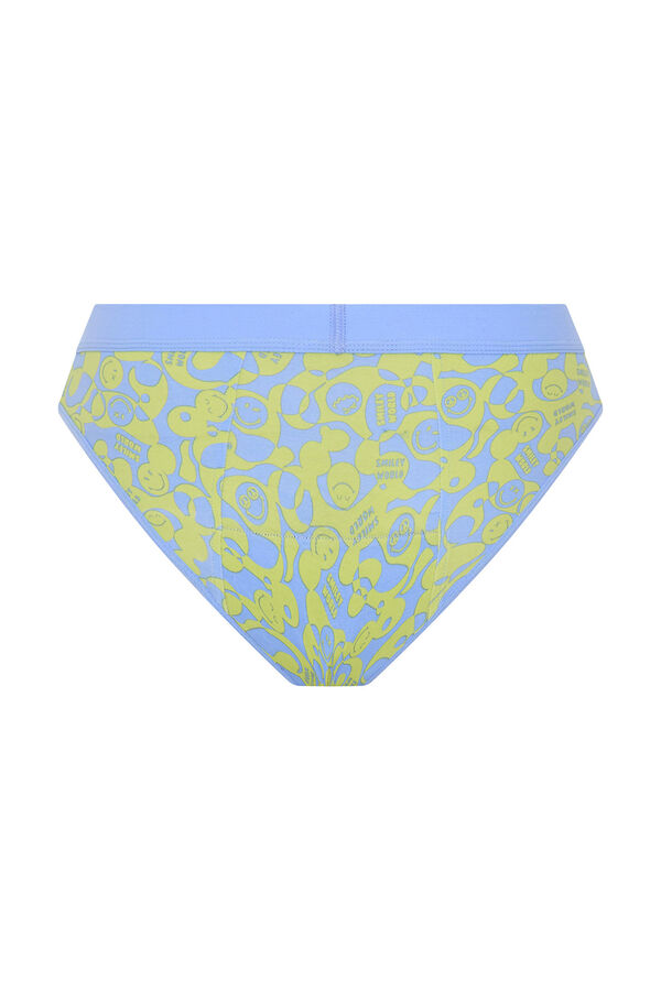 Modibodi SmileyWorld&reg; Organic Cotton Teen Menstrual Panties Super Green Flow green