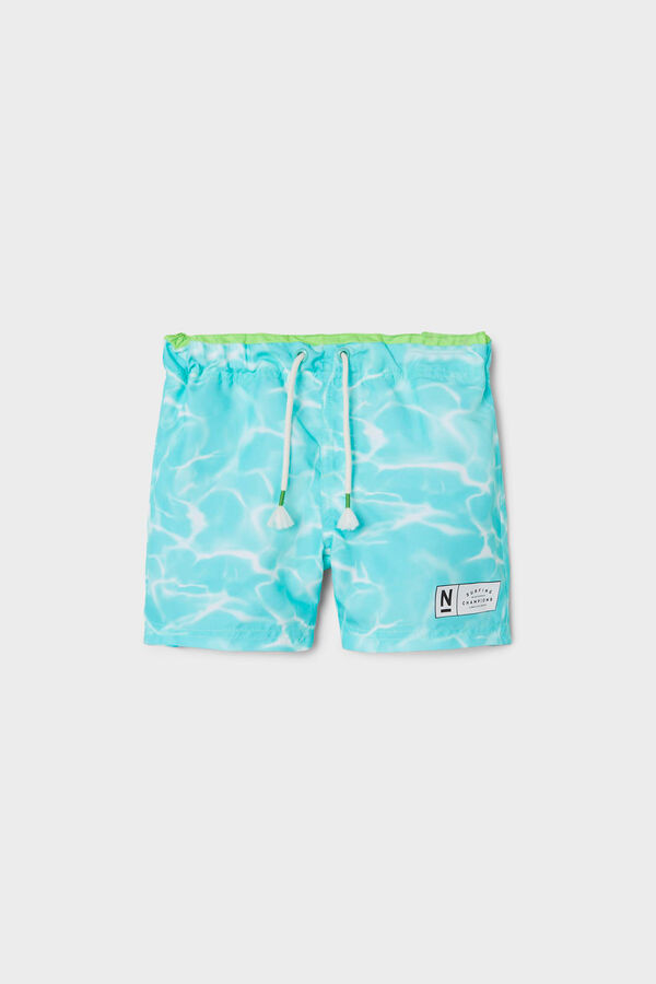 Womensecret Boys' printed swim shorts bleu