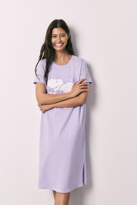 Women'secret Lilac cotton Snoopy nightgown