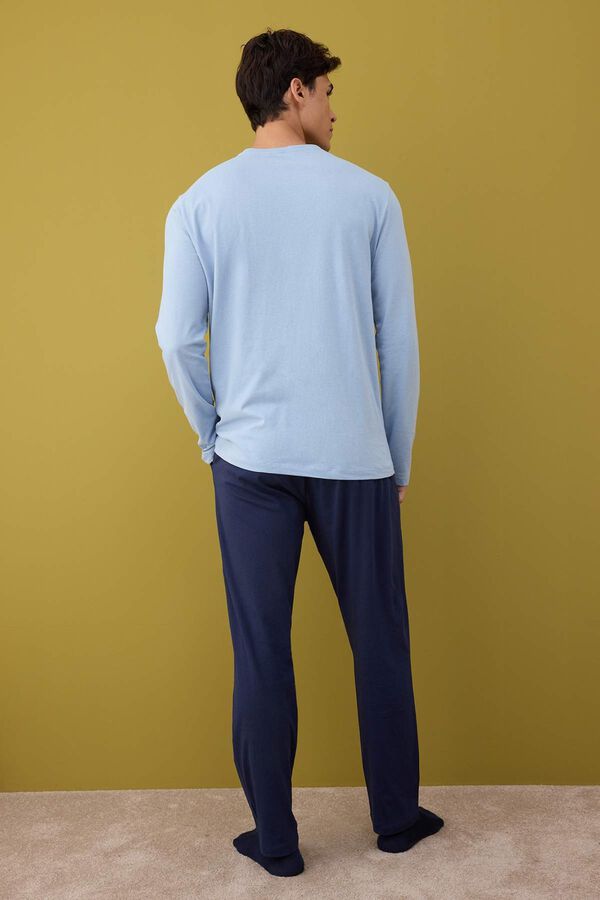 Trendyol Comfortable Knitted Pyjama Set blue