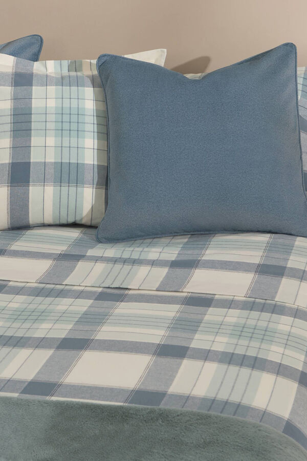 Textura S&aacute;bana franela algod&oacute;n. Cama 150-160cm. marfil