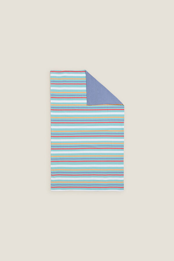 Womensecret Striped and terrycloth beach towel kék