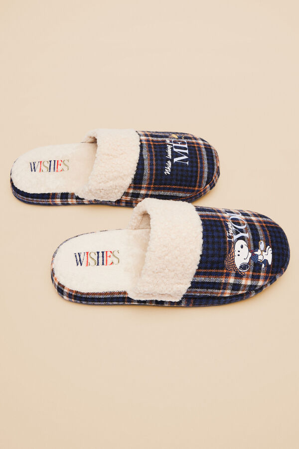 Womensecret Snoopy Sherlock house slippers printed