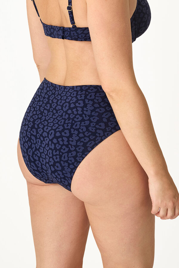 Promise Braga bikini alta animal print azul