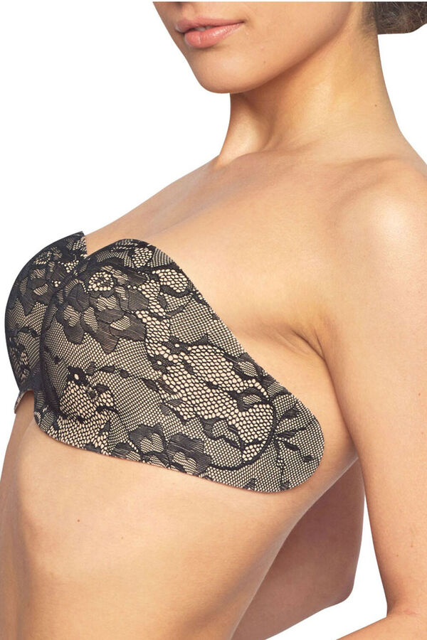 Womensecret Spi strapless adhesive bra  Crna