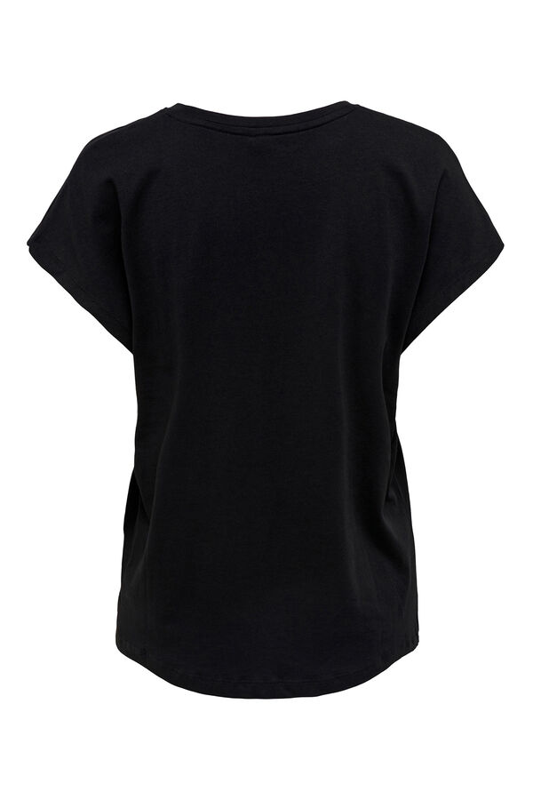 Womensecret Camiseta manga corta deportiva negro
