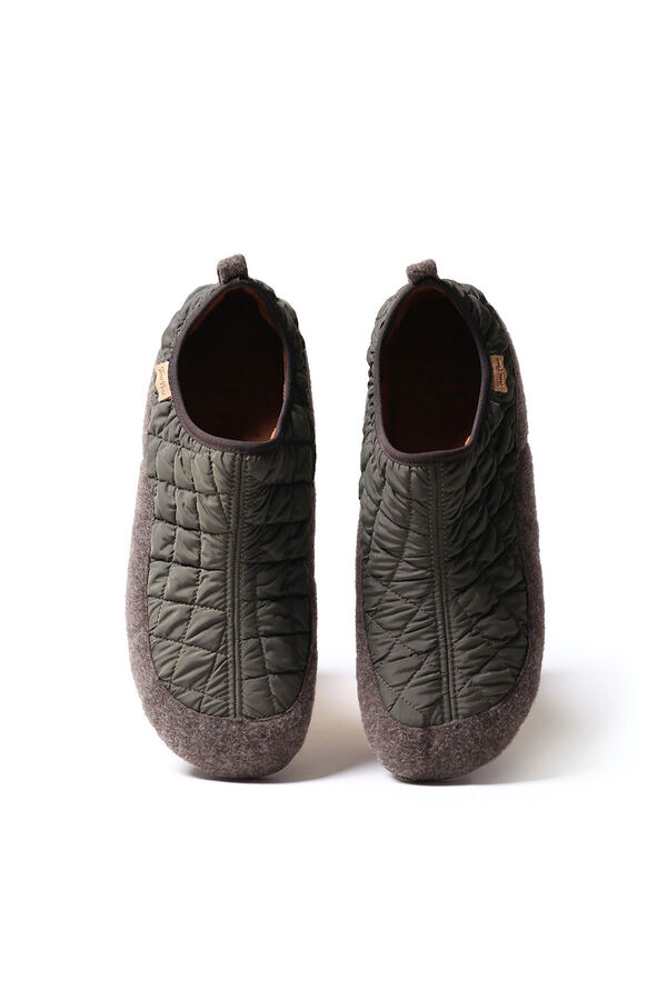 Toni Pons for men Slipper in Felt and Puffer Fabric printed