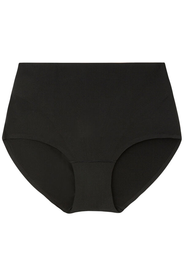 Black mid waist shaping panty, Women's panties