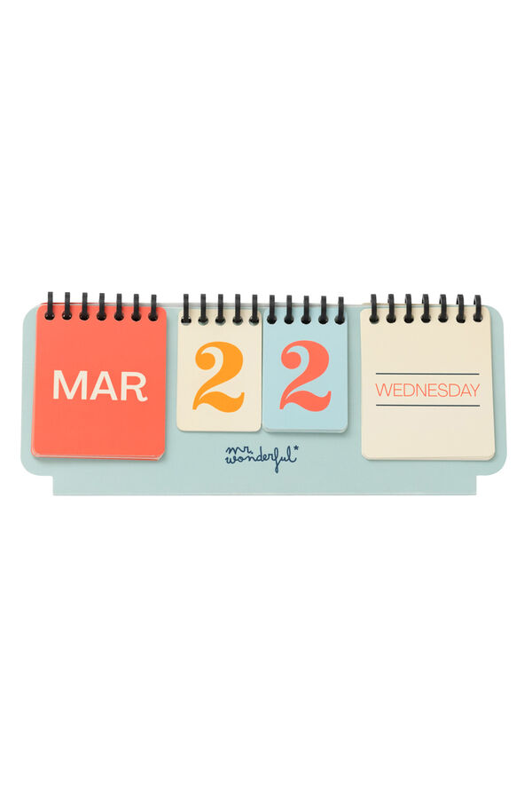 Mr. Wonderful Vintage-style perpetual desktop calendar to enjoy a perfect year printed