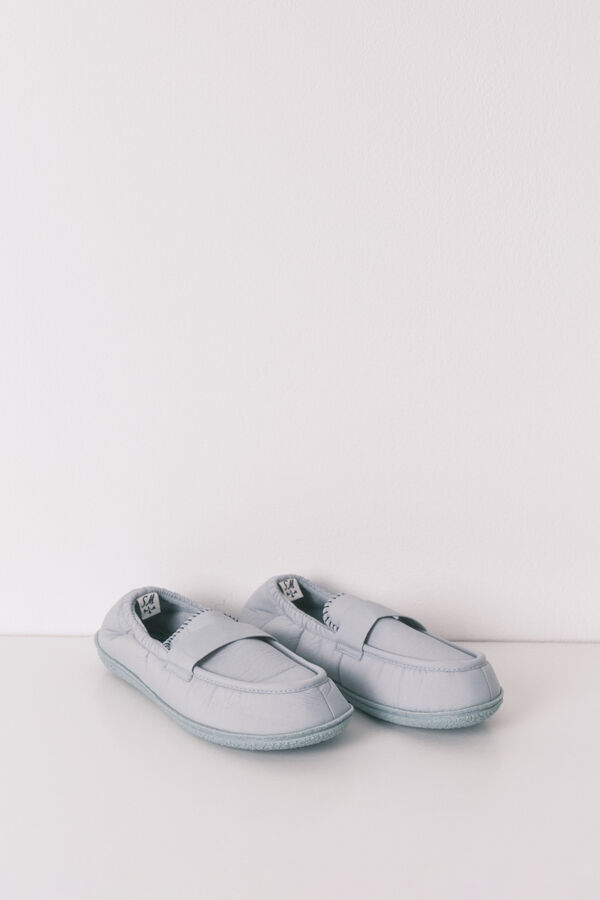 Women'secret Blue loafer slippers blue