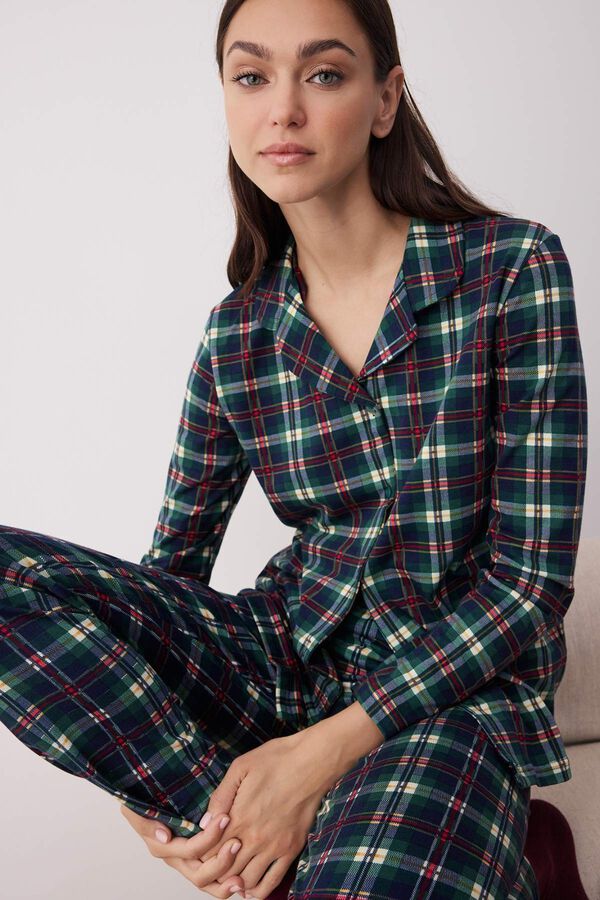 Trendyol Conjunto de pijama cuadros estampado