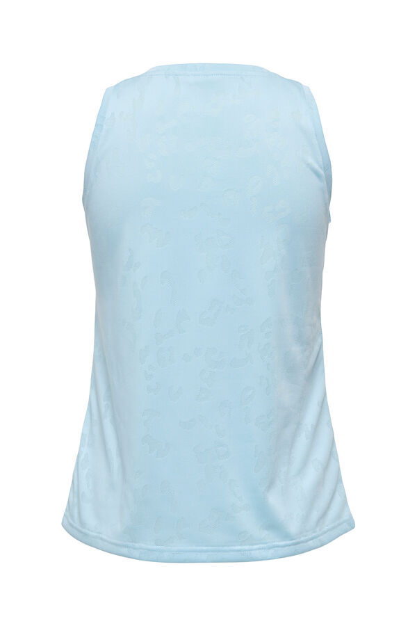 Only Play Camiseta mesh tirante turquesa